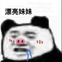 漂亮妹妹（熊猫头表情包）表情包
