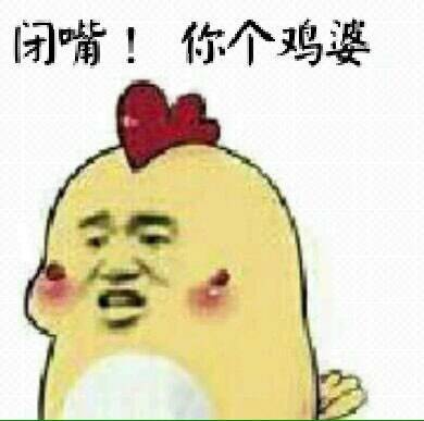 闭嘴！你个鸡婆表情包